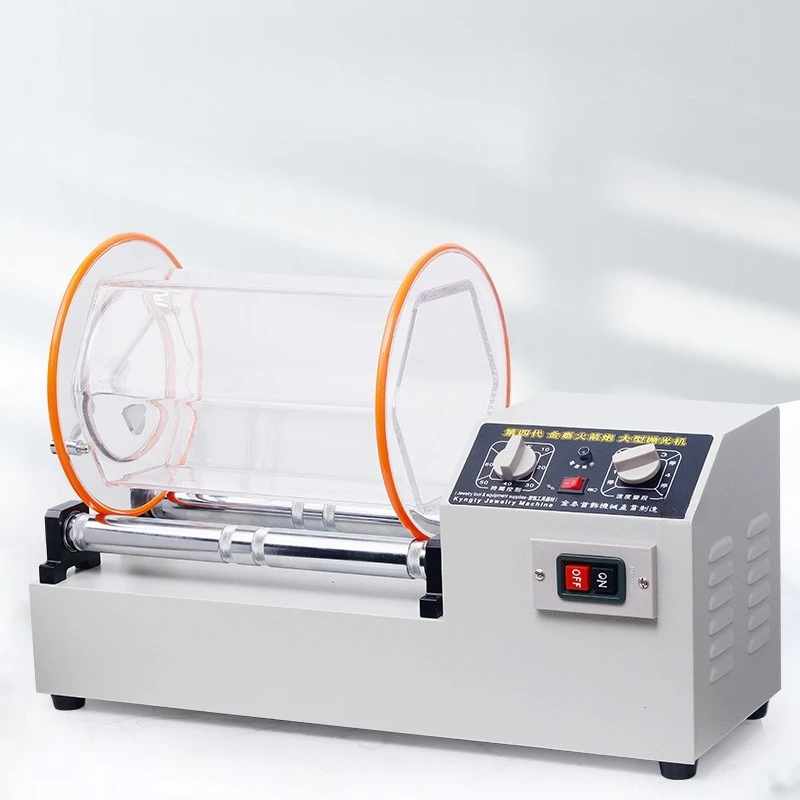 

Large capacity roller barrel polishing machine, gold and silver jewelry grinding, cleaning and polishing rolling machine