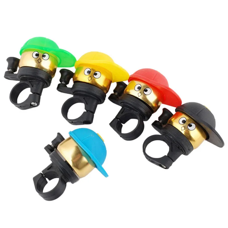 

Kids Bicycle Bell Mini Cute Cap Bike Cycling Bell Ordinary Ring Bells Loud Crisp Sound Bicycle Handlebar Horn Random Color