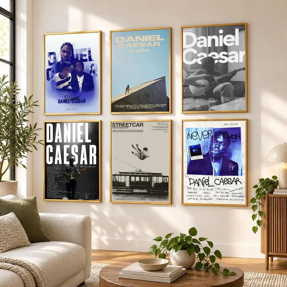 Singer Daniel Caesar Poster HD art sticky wall waterproof home living room bedroom bar aesthetic decoration
