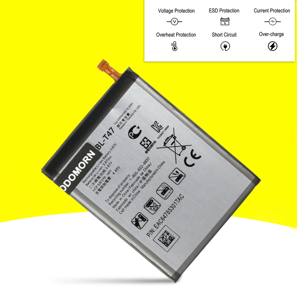 New 4300mAh BL-T47 Battery For LG Velvet LMG900TM 5G BLT47 G9 High Quality With Tracking Number