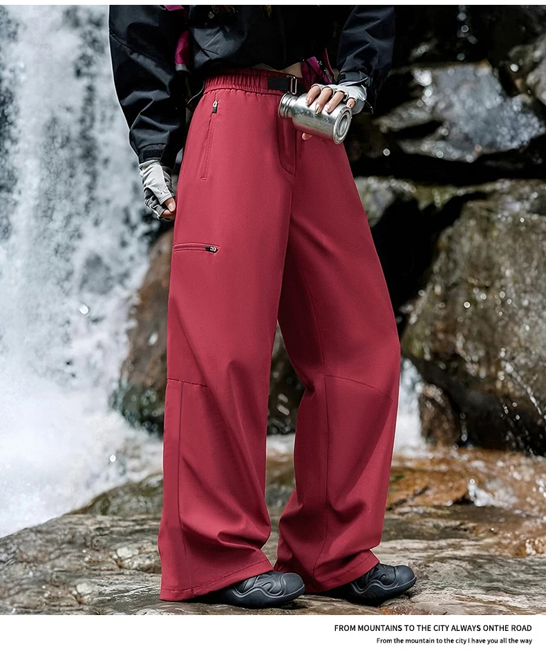 Damen Wasserdichte & Winddichte Outdoor-Hose Kratzfestes Gewebe für Allwetter-Abenteuer – Detail 8