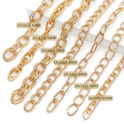 1 Meter Aluminum O-Shaped Twist Double Chain for DIY Necklace Bracelet Jewelry Making Clothing Bag Component Accessory Supplies