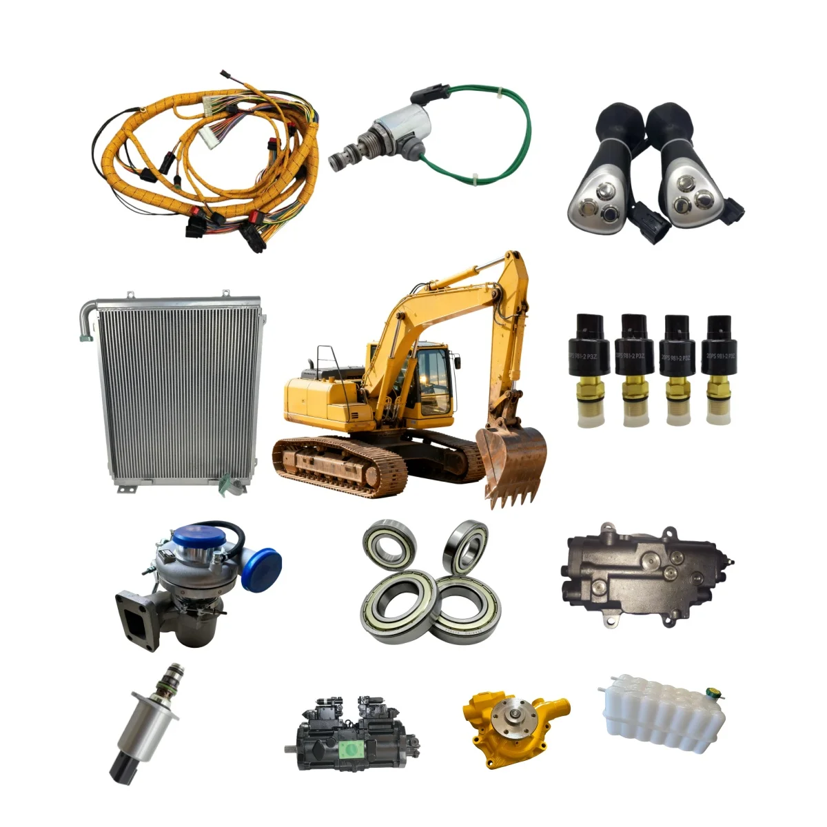 Wholesale Aftermarket Excavator Spare Parts Monitor Controller Sensor Radiator Cooling Parts for Construction Machinery