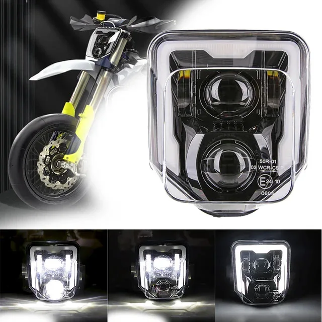 LED Headlight for Husqvarna 701 Enduro SuperMoto 501 300 350 250 H/L Beam