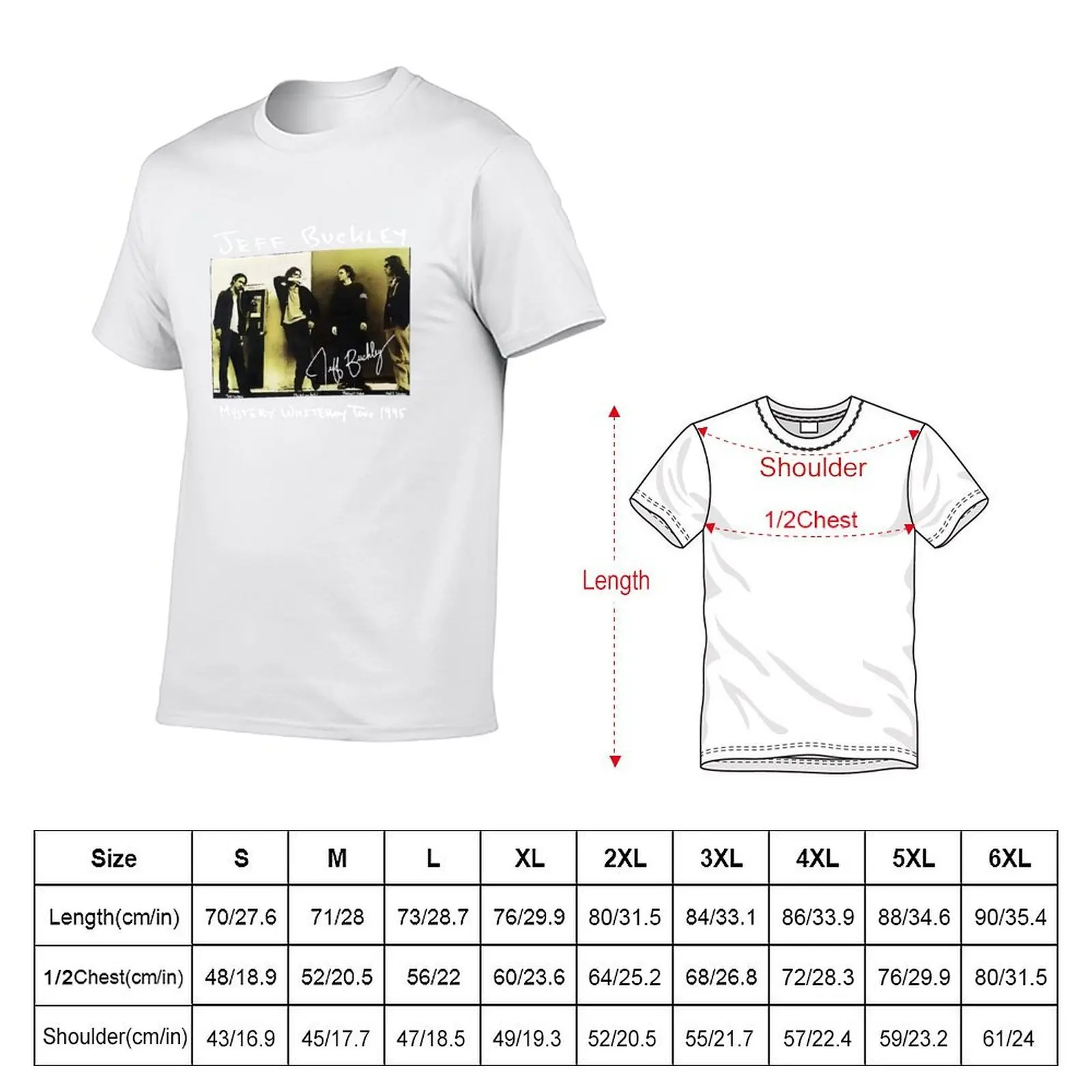 1995 Music Tour Guitarist And Singer T-Shirt man t shirt cotton men t shirt cotton 100% T-Shirt