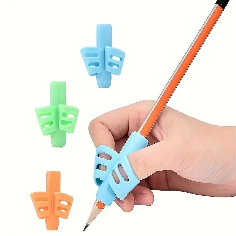 

Упаковка из 2 эргономичных ручек: разноцветная мягкая резина, коррекция осанки письма, необходимые школьные принадлежности