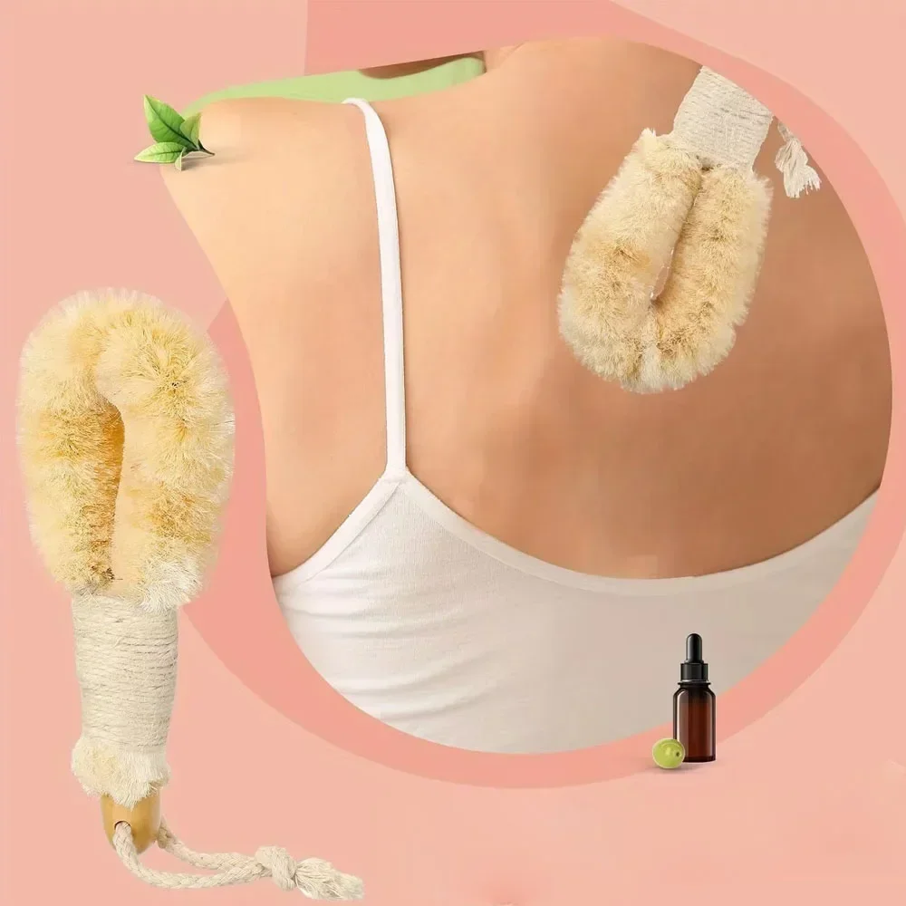 Szczotka do ciała na sucho do złuszczania skóry Szczotki do szorowania ciała do drenażu limfatycznego Cellulit Złuszczający ciało Kąpiel Prysznic