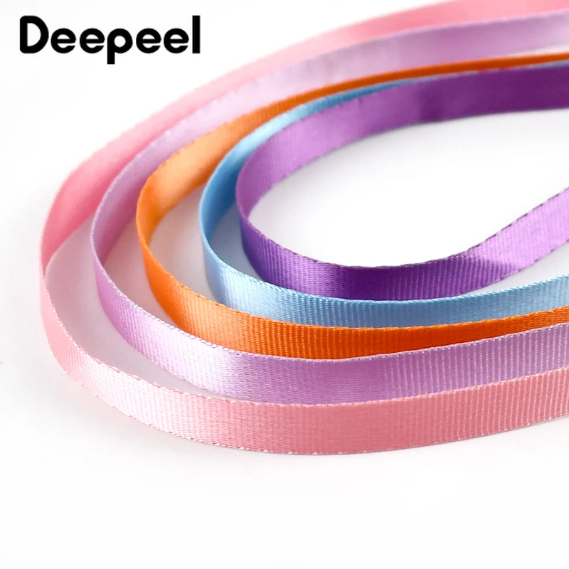 45 metri Deepeel 10mm nastro in Nylon colorato cinturino per borsa nastro decorativo fascia per telefono carte da lavoro cintura in pizzo accessori