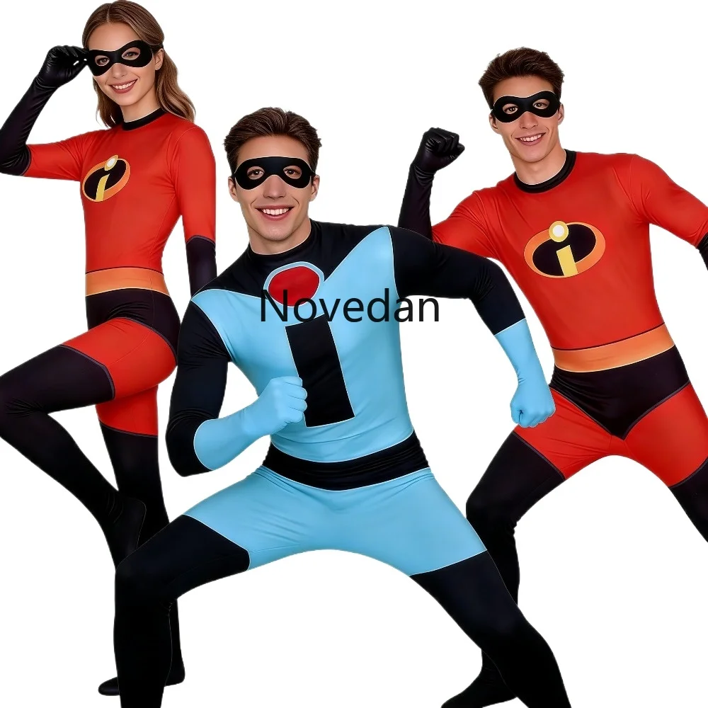 Halloween The Incredibles 2 Elastigirl Superhero Cosplay Costume Zentai Suit Bodysuit Women Men Party Jumpsuit Adult Kids