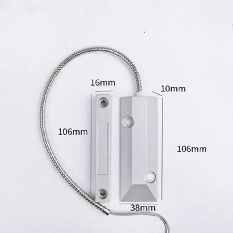 Sensor de puerta de persiana enrollable inalámbrico, Detector magnético para puertas de garaje, interruptor de engrosamiento, sistema de alarma para el hogar antirrobo de 433MHz