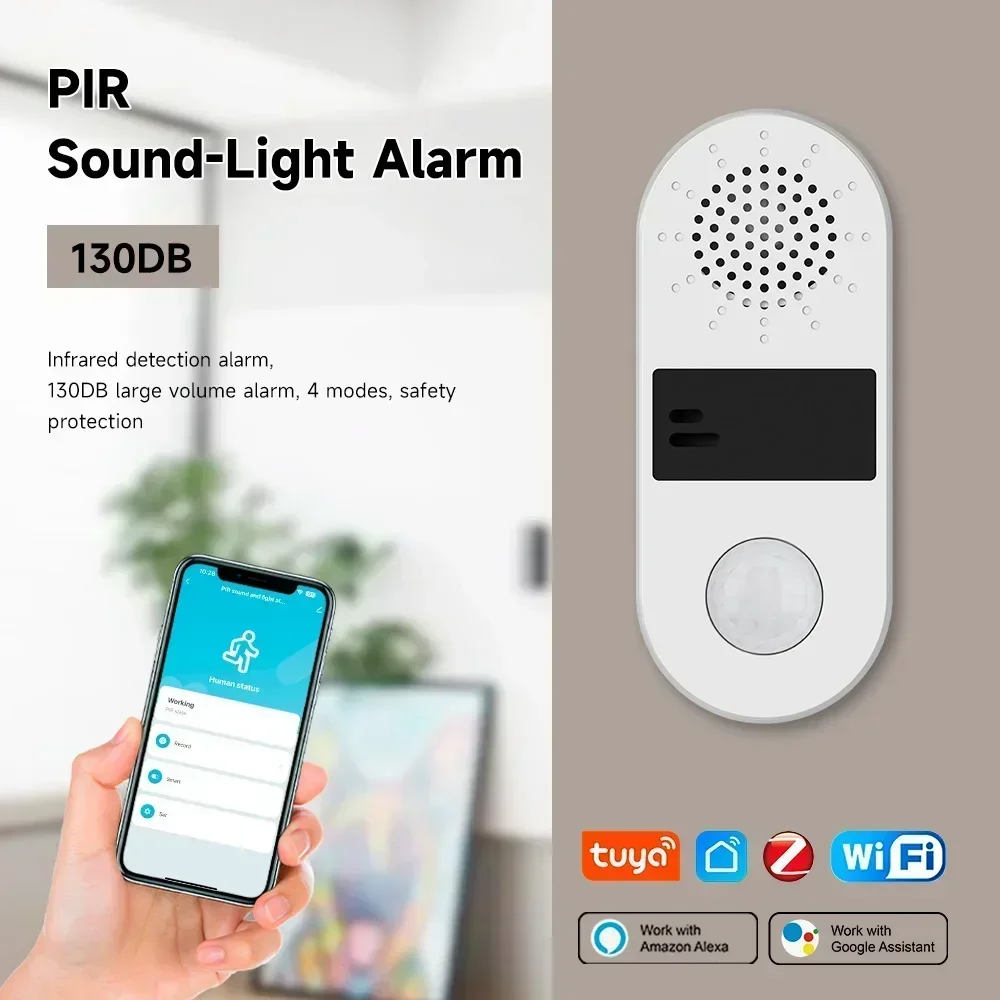 Tuya Wifi Human Motion Sensor Smart Home PIR Motion Sensor Infrared Detector Security Smart Life Work With Alexa No Need Gateway