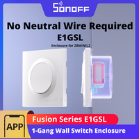 SONOFF E1GSL Wall Switch Enclosure No Neutral Wire Required Ultra-Slim PC Material Clip-on Installation Enclosure For ZBMINIL2