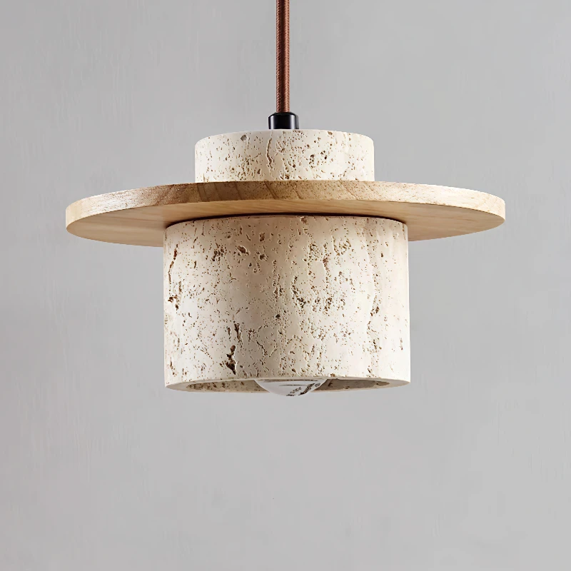 Nordic Retro Limestone Single Head Pendant Lamp for Bedside Lighting Room Decor Bar Decorative Lighting LED Lights
