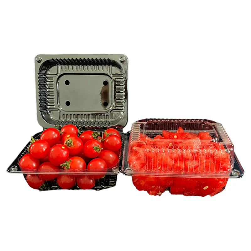 Disposable Fruit Box Transparent Crisper 500G Packing Box Jackfruit Packing Box 0.50kg Rectangular