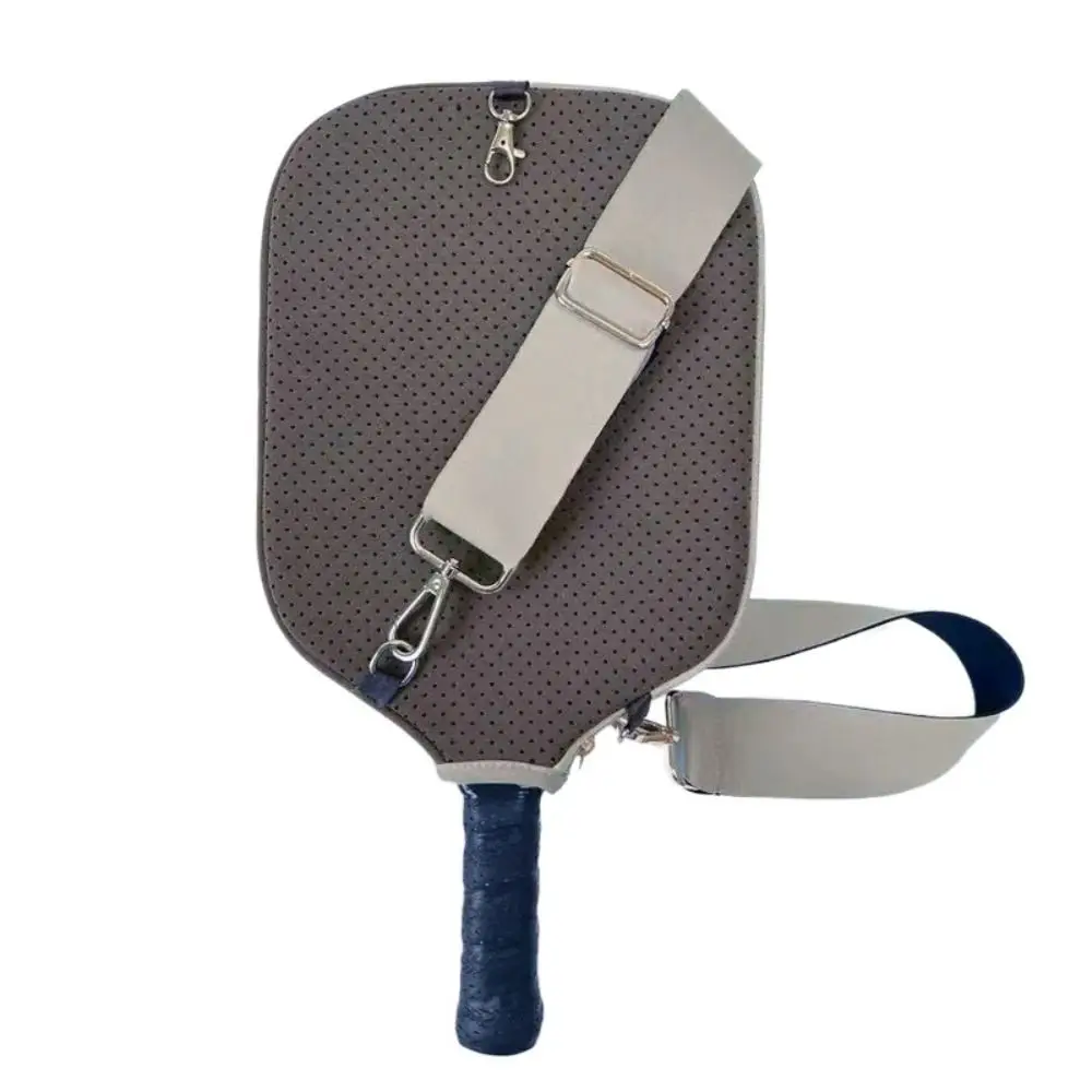 Neoprene Pickleball Racket Sleeve Zipper Holder Single Shoulder Strap Pickleball Paddle Covers Zipper Design Dust Cover