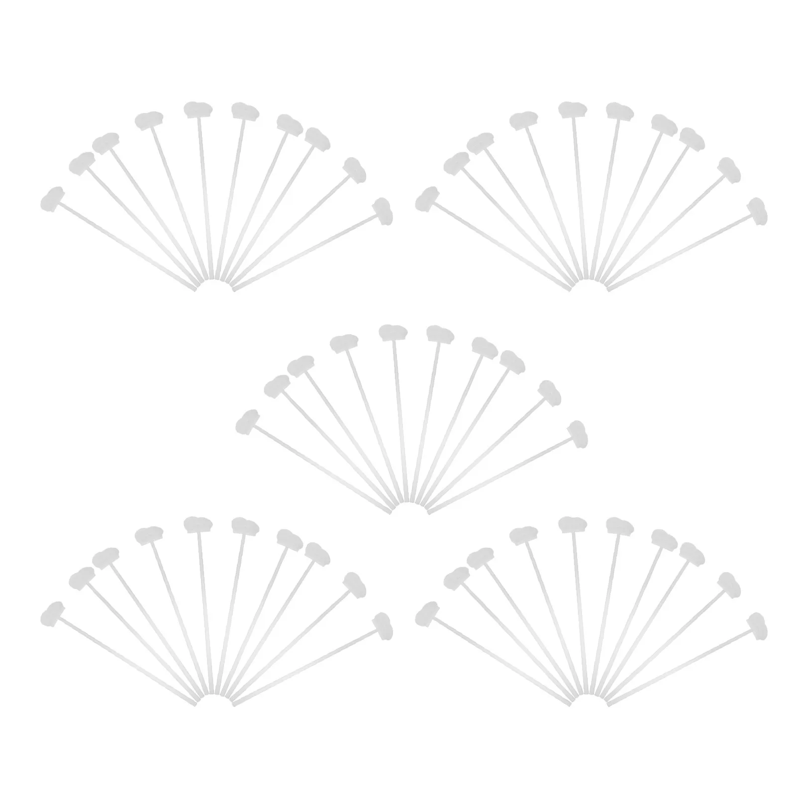 

50Pcs Clear Balloon Clips Ties Stands for Indoor Event Decoration Supplies Birthday Weddings Showers Plastic Balloon Clip