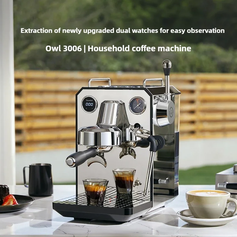 Gemilai Owl G3006 Semi-automatic Coffee Maker Small Home Espresso Milk Maker  PID Intelligent Temperature Control 58PRO 220V