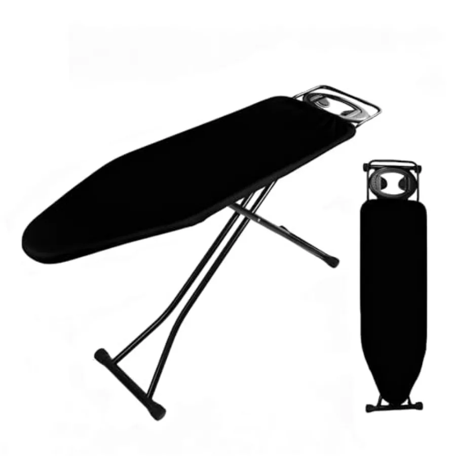 

58"x15" Ironing Board Full Size, Heat Resistant Cover Wide Iron Board with Steam Rest, Ultra Thick Padding, Height Adjustable H