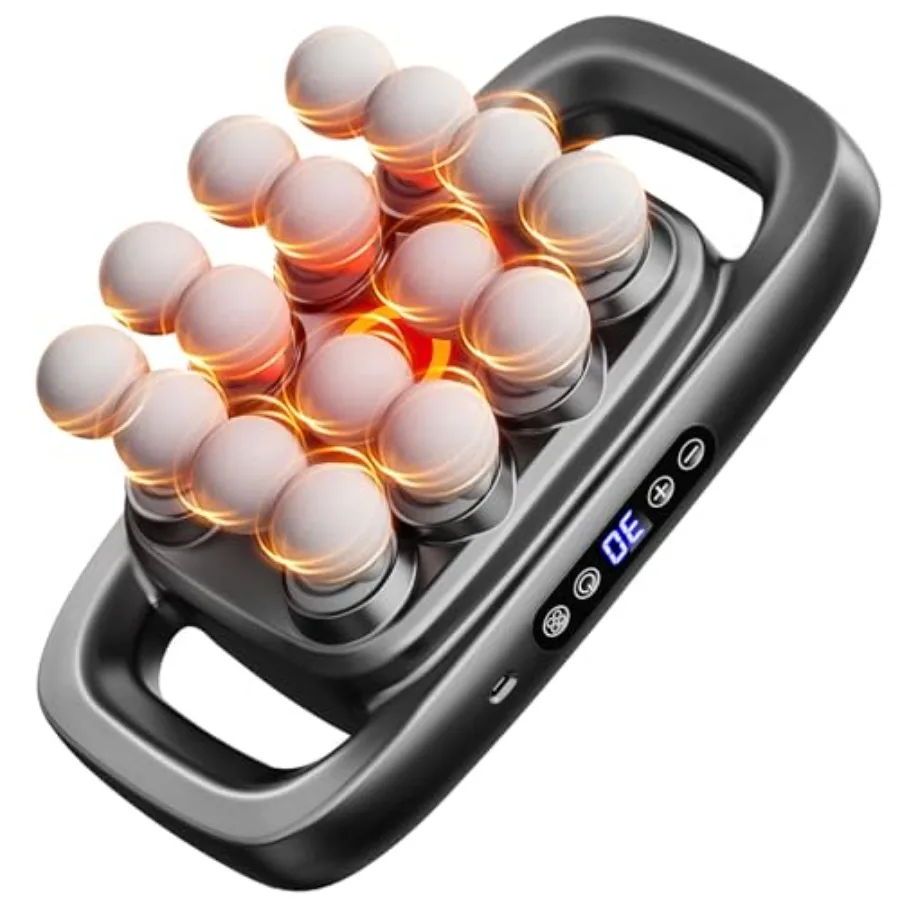 

Усовершенствованный массажный пистолет с 16 насадками для глубокого перкуссионного массажа мышц спины, плеч, ног и тела, для снятия мышечной боли