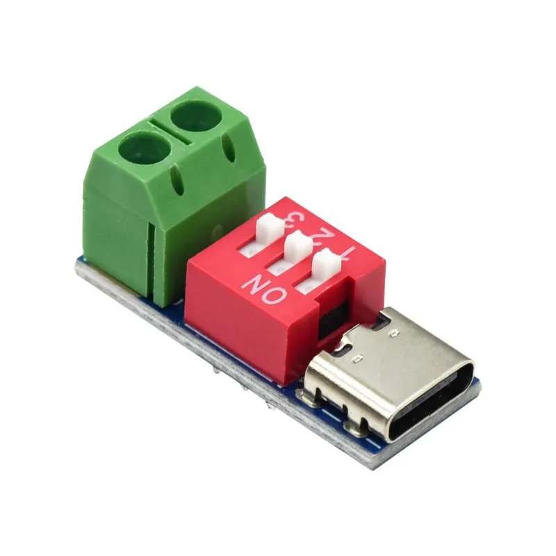 Модуль-триггер-usb-c-pd-плата-имитатор-pd-qc-быстрая-зарядка-usb-type-c-на-12В-высокоскоростной-зарядный-модуль-power-delivery-boost