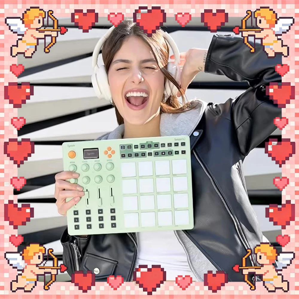 

Synido TempoPAD C16 Music Keyboard 3000MAH Lasting Battery Life Entertainment Keyboard Wireless Portability PC Accessories Gifts