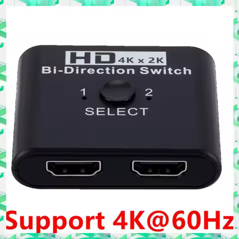 3C Electron 4K X 2K Bi-Direction 2 Ports Splitter Switch For Laptop PC PS3/4 TV Box Adapter (B),4K X 2K Bi-Direction 2