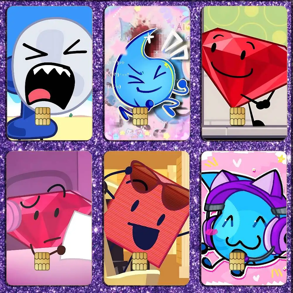 

BFDI Battle for Dream Island Card Sticker Diy Decorate Exquisite Bank Card Decals Patch Documents Birthday Gift