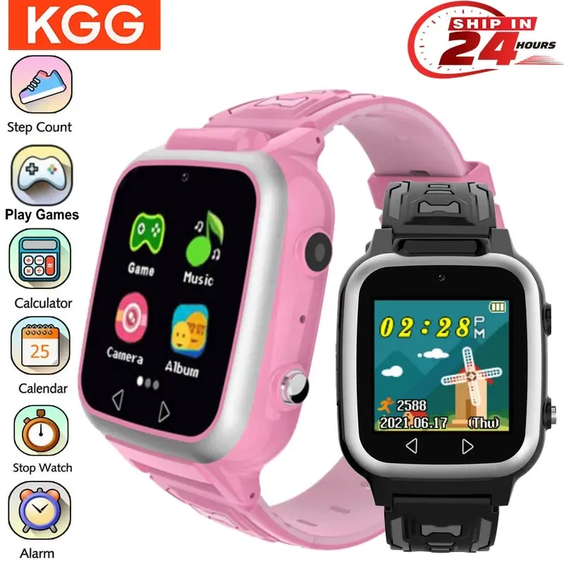 New Kids Smart Watch Game Music Pedometer Dual Camera Children MP3 Recording Smartwatch Baby Watch Gift for Boys Girls