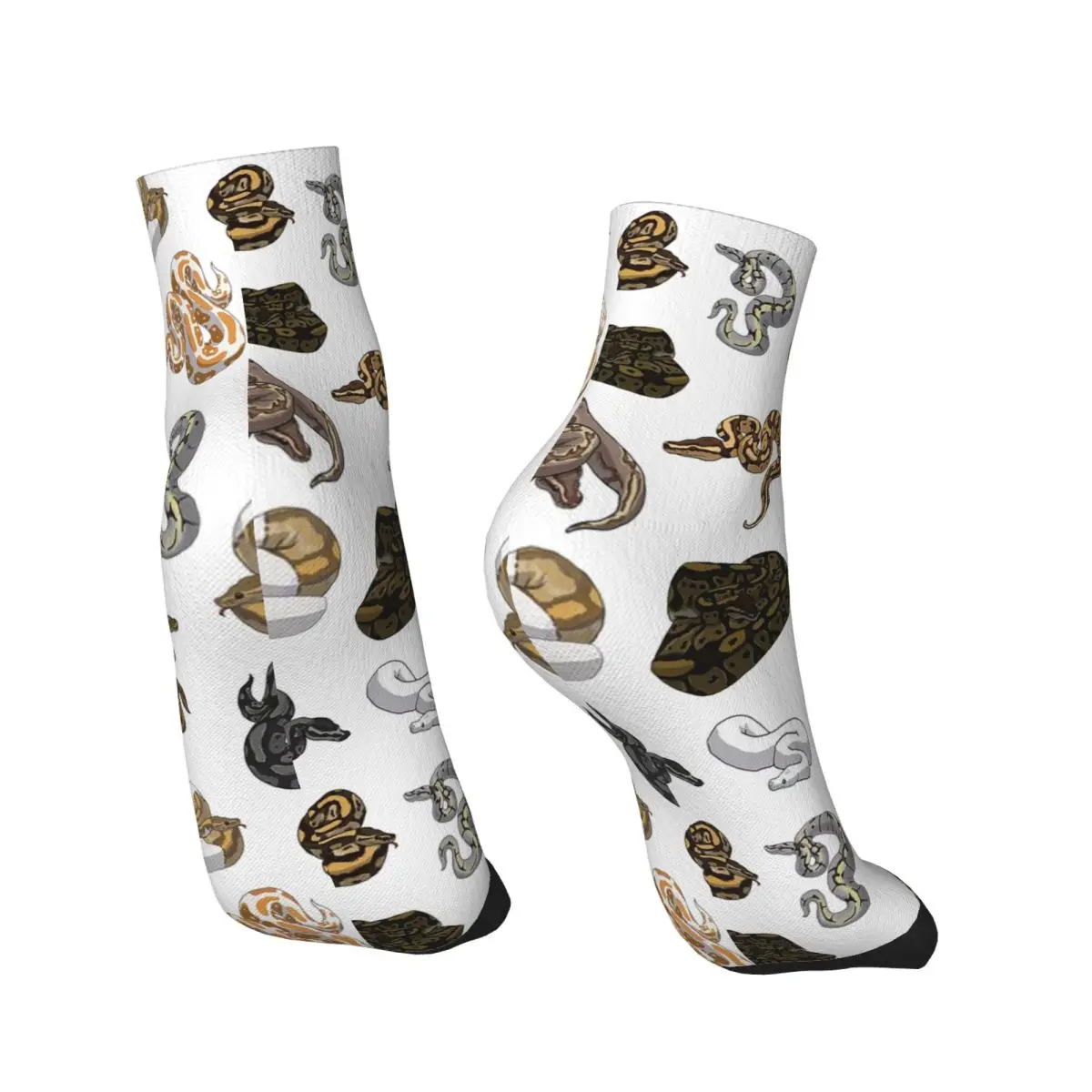 جوارب على شكل ثعبان من Ball Python Morph جوارب هاراجوكو فائقة النعومة لجميع المواسم إكسسوارات جوارب لعيد الميلاد للرجال والنساء