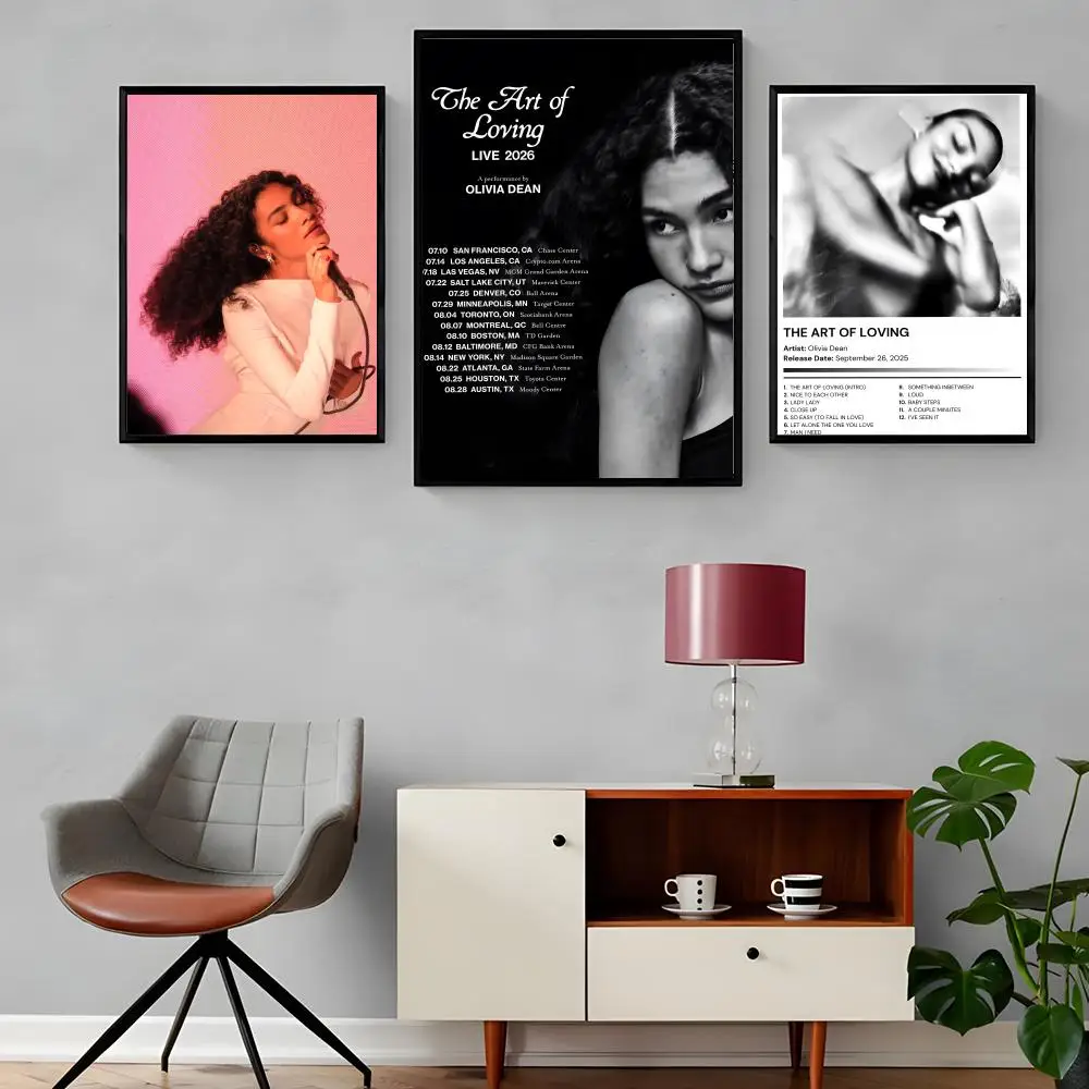 O-Olivia D-DeanS Singer Painting Calligraphy Canvas Poster Waterproof & Durable Ideal Wall Decor for Every Space
