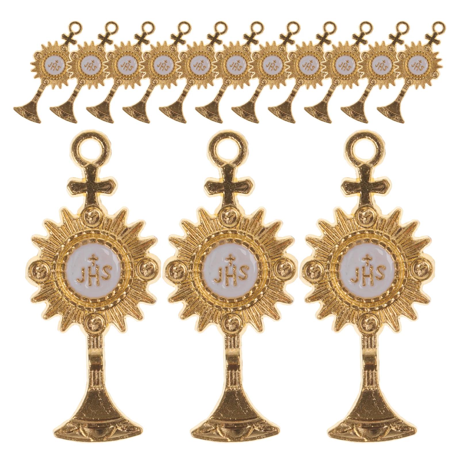 

20pcs Religious Party Supplies Church Decorations Holy Light Toppers Ornament Cake Toppers Fruit Picks Scene Decor Religious