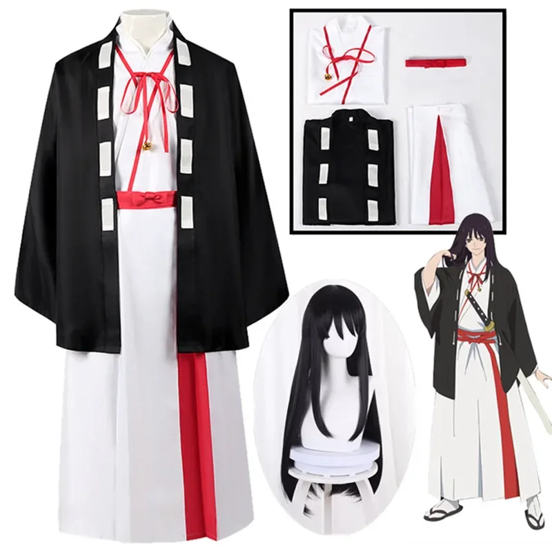 

Anime Jigoku Raku Cosplay Yamada Asaemon Toma Cosplay Costume Yamada Asaemon Uniform Kimon Aza Toma Wig Halloween Clothing Women