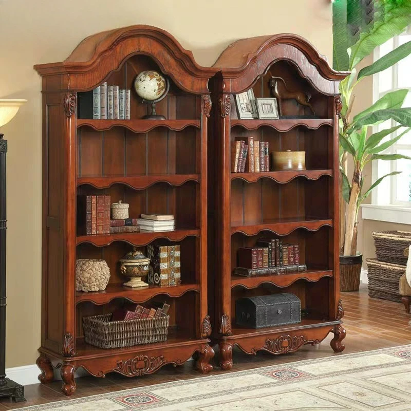 

Compact Versatile Customizable Vintage American Solid Wood Bookcase