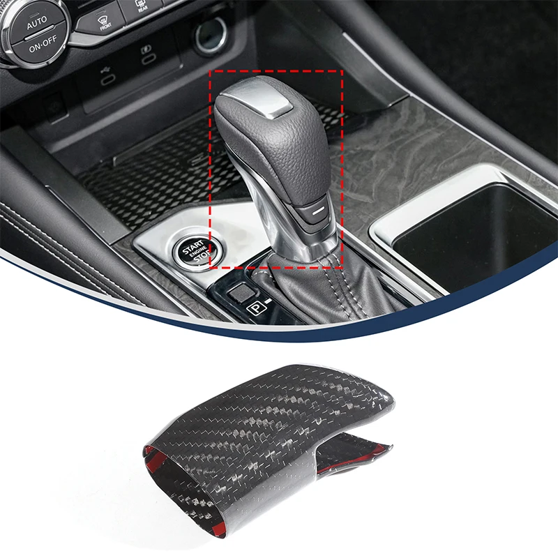 

For 2018-2023 Nissan Teana ,real carbon fiber gear head protective cover, car gear head decorative cover, auto accessories