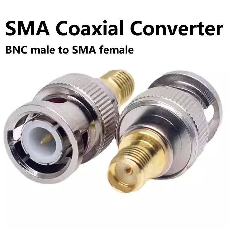 5/20/100PCS BNC Male to SMA Female Adapter RF Coaxial Converter SMA Female to BNC Male Goldplated Straight Antenna Connector