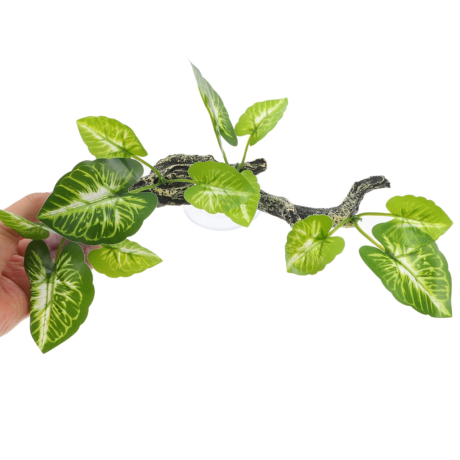 Piante decorative in rattan simulato artificiale Ornamento delicato per terrario in resina