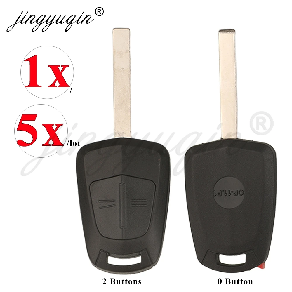 Jingyuqin, 1/5 uds., carcasa para llave de coche con control remoto HU100, para Vauxhall Opel Corsa Agila Meriva, carcasa de repuesto para chip transpondedor