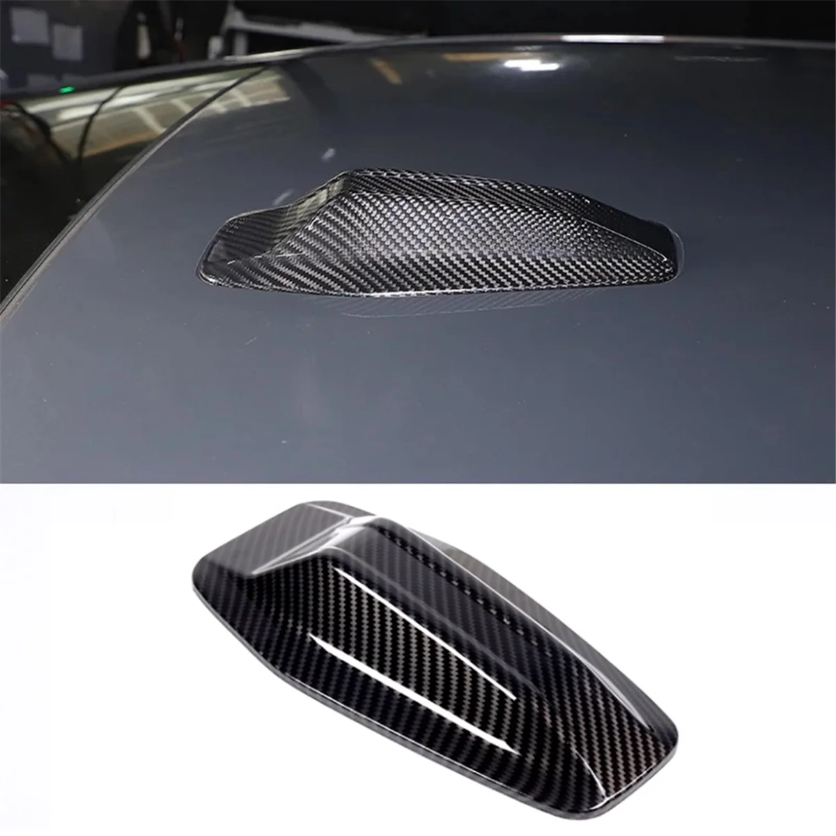 Car Roof Shark Fin Decorative Antenna Cover Trim ABS Carbon Fiber for BMW 4 Series G22 G23 G26 2022 2023 Accessories