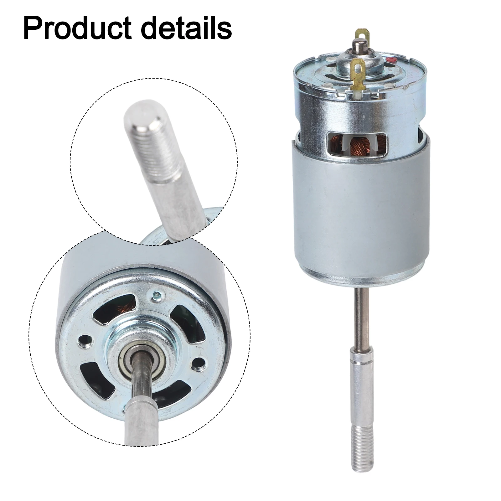 

1Pcs DC 12V Electric Motor For Electric Fan 12V 775 Motor Long Shaft Motor Metal Electric Fan Power Tool Accessories