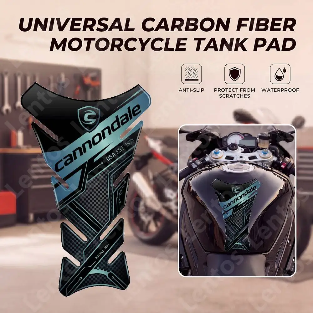 

For Cannondale Moto Fishbone Tank Protector Sticker Rubber Anti Slip Decals