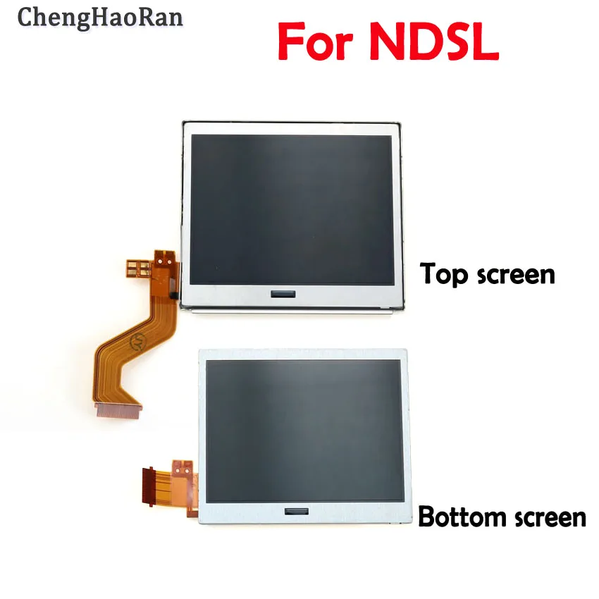 ChengHaoRan 1pcs Top Bottom Upper Lower LCD Screen for NDSL Game Accessories Display Screen for Nintendo DS Lite DS Lite