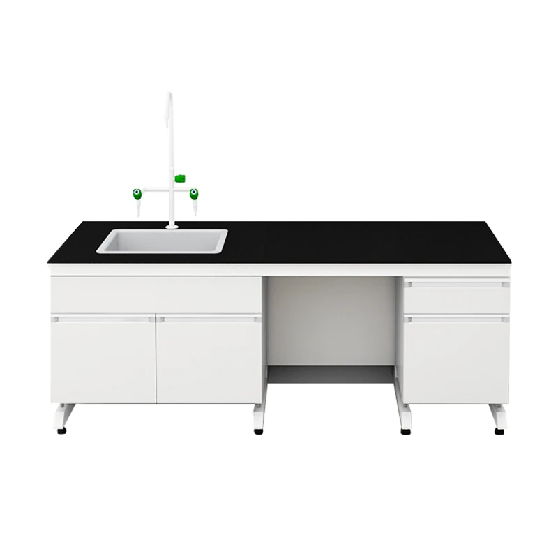 

Laboratory workbench All-steel central laboratory bench Steel and wood operating bench Test instrument Sink bench Acid