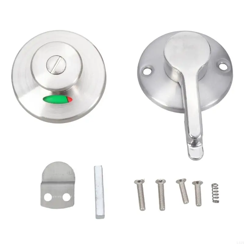 

Wear Resistant Toilet Door Latches with Privacy Modern Designs Door Lock for Shower Cubicles & Bathrooms L43B