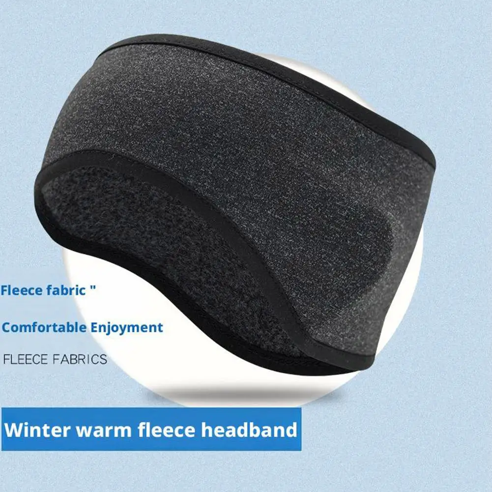 Fleece Earmuffs Headband Sports Running Cycling Keeping Warm Cold Proof Breathable Forehead Protection Headband