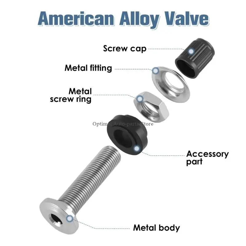 

Universal Car Bike Tubeless Tire Valves Brass Material Leak Proof Installation