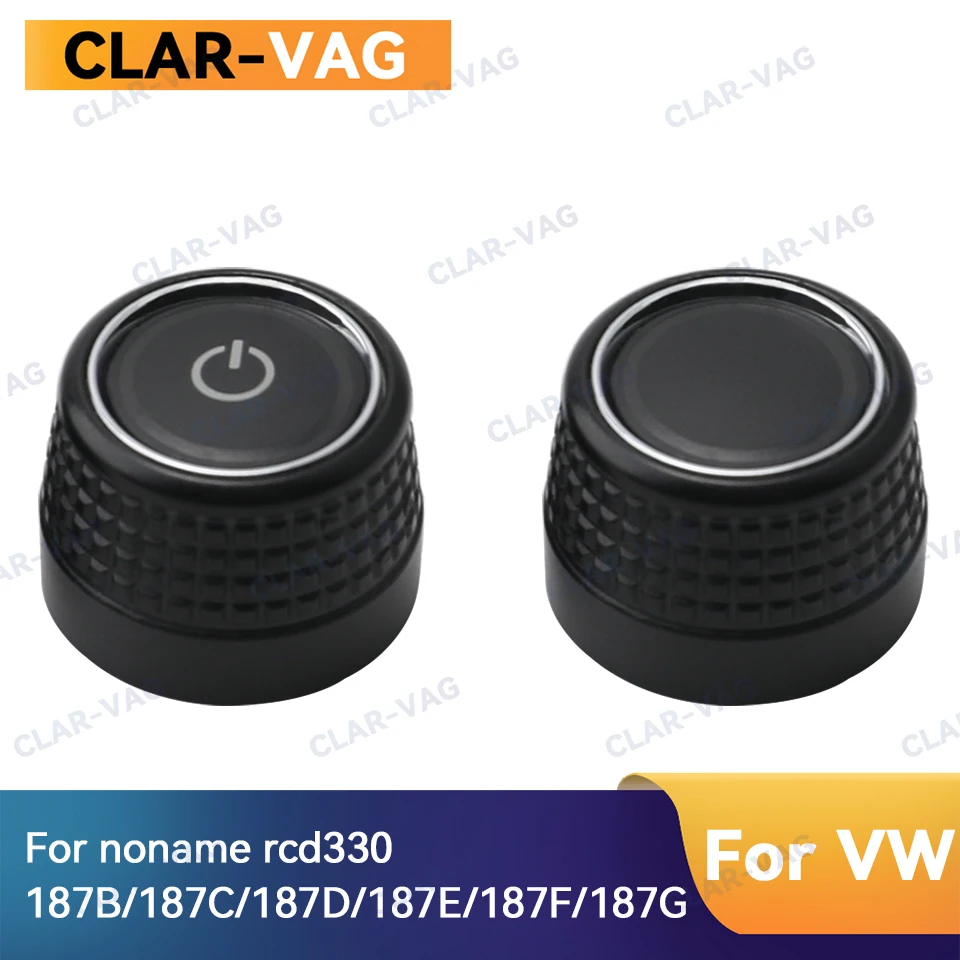 راديو السيارة زر التبديل التحكم لشركة فولكس فاجن NONAME RCD330 RC680 187B/187C/187D/187E/187F/187G مقبض حجم الراديو
