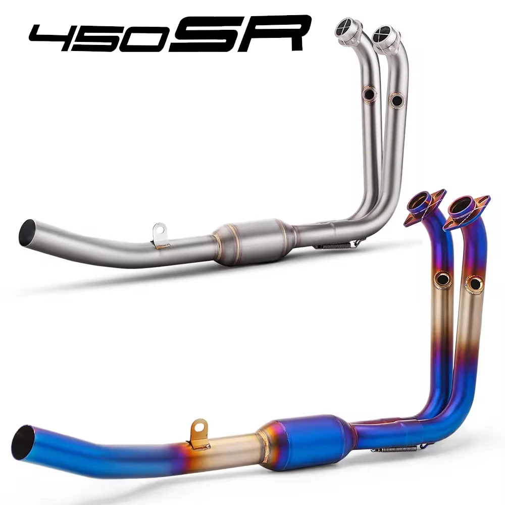 High Performance Header Connect Original Muffler For CFMOTO 450SR 450 SR Motorcycle Exhaust Escape Front Link Pipe