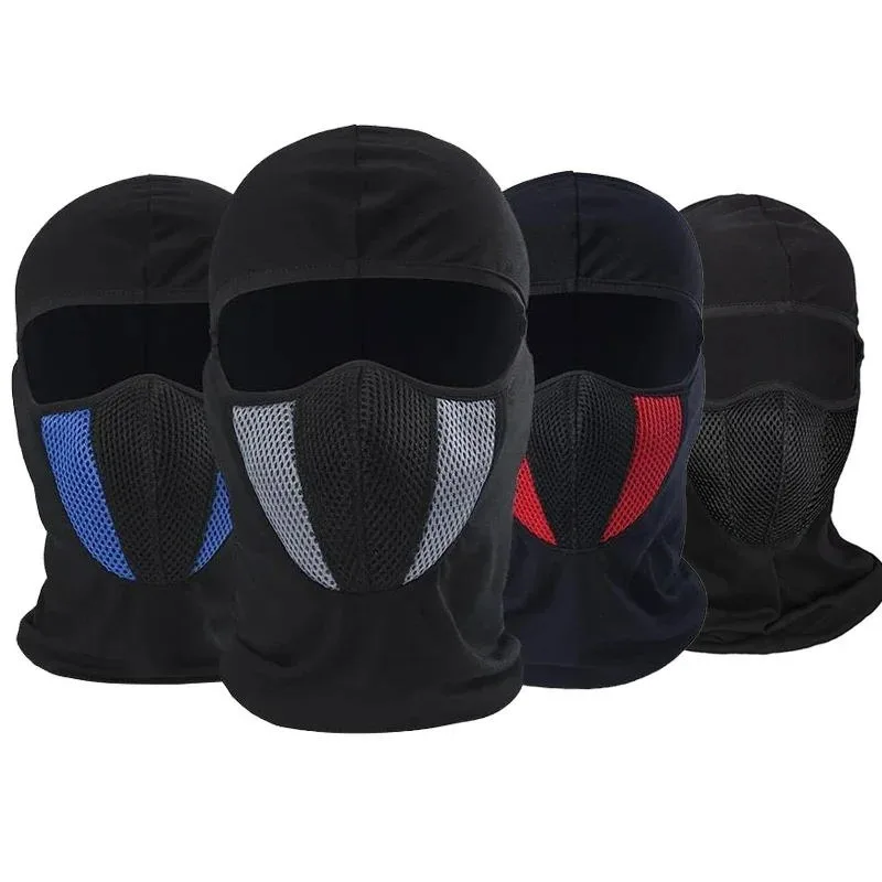 New Balaclava Motorcycle Full Face Mask Motorbike Mask Motocross Helmet Hood Motor Riding Neck Face Hood Moto Accessories