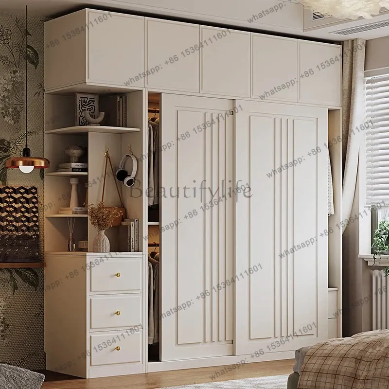 PG Nordic Cheap Simple Wardrobe Hanging Designs White Stylish Weird Wardrobe Wooden Shelves Armario De Ropa Bedroom Furniturewei