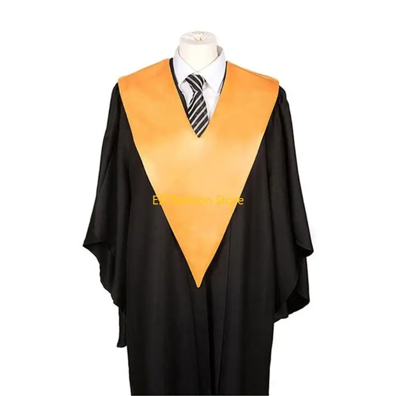 Y5GC Sophisticated V Neck Graduation Stole Professional Ceremonial Attire For Adults